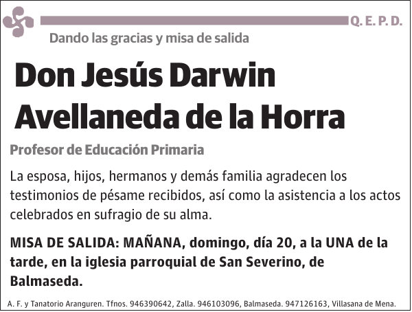 Jesús Darwin Avellaneda de la Horra