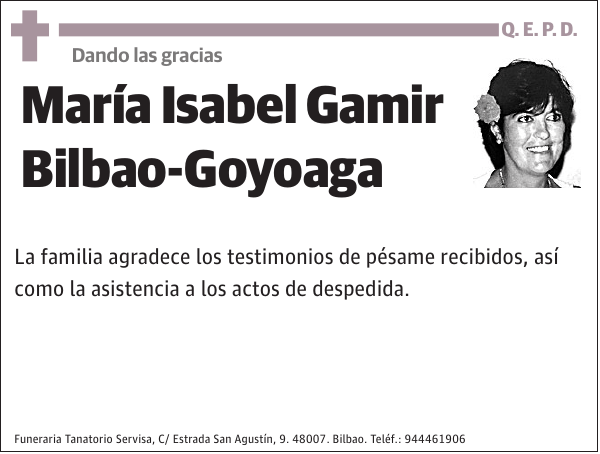 María Isabel Gamir Bilbao-Goyoaga