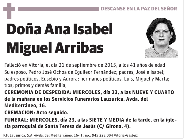 Ana Isabel Miguel Arribas