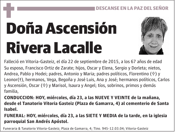 Ascensión Rivera Lacalle