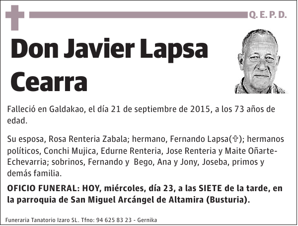 Javier Lapsa Cearra