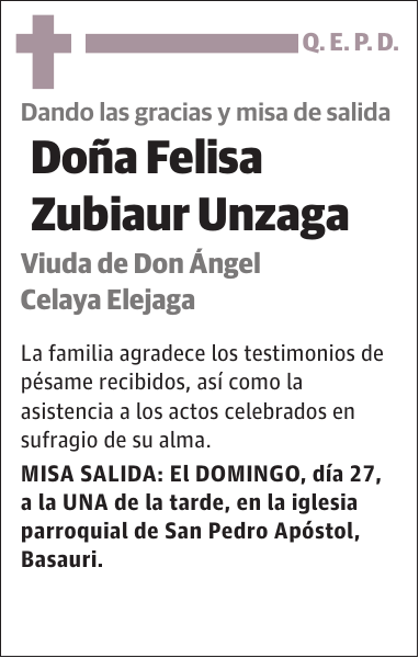 Felisa Zubiaur Unzaga