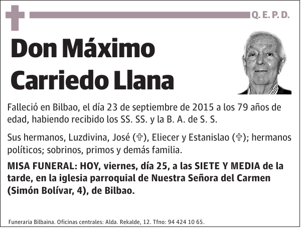 Máximo Carriedo Llana