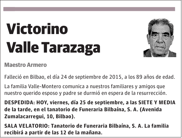 Victorino Valle Tarazaga