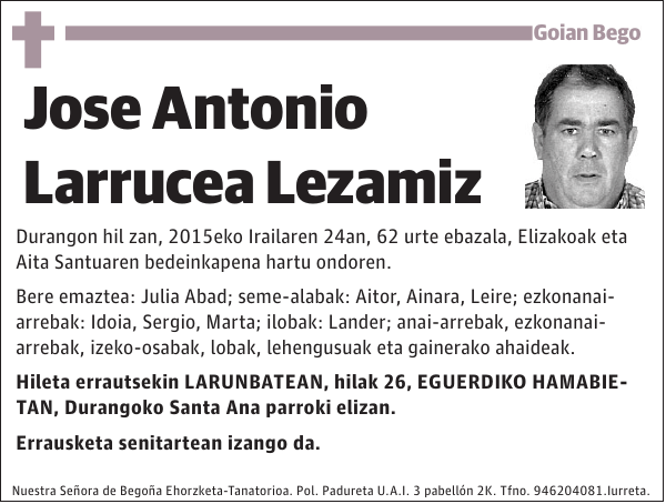 Jose Antonio Larrucea Lezamiz