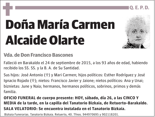 María Carmen Alcaide Olarte