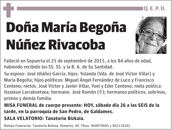 María Begoña Núñez Rivacoba