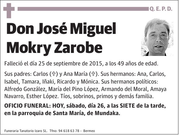 José Miguel Mokry Zarobe