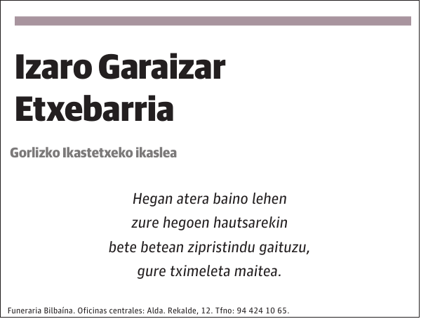 Izaro Garaizar Etxebarria