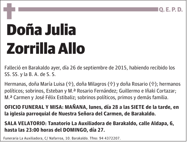 Julia Zorrilla Allo