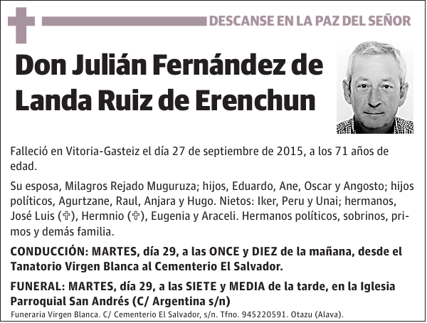 Julián Fernández de Landa Ruiz de Erenchun