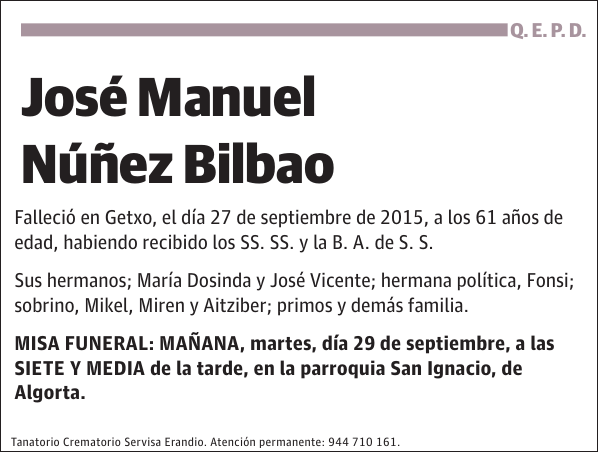 José Manuel Núñez Bilbao