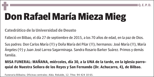 Rafael María Mieza Mieg