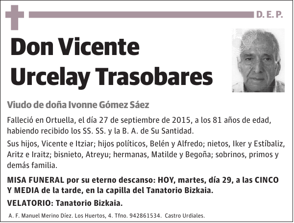 Vicente Urcelay Trasobares