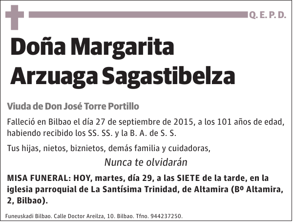 Margarita Arzuaga Sagastibelza