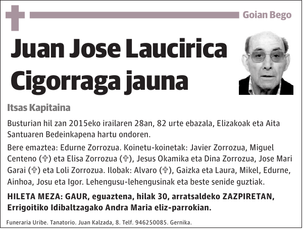 Juan Jose Laucirica Cigorraga