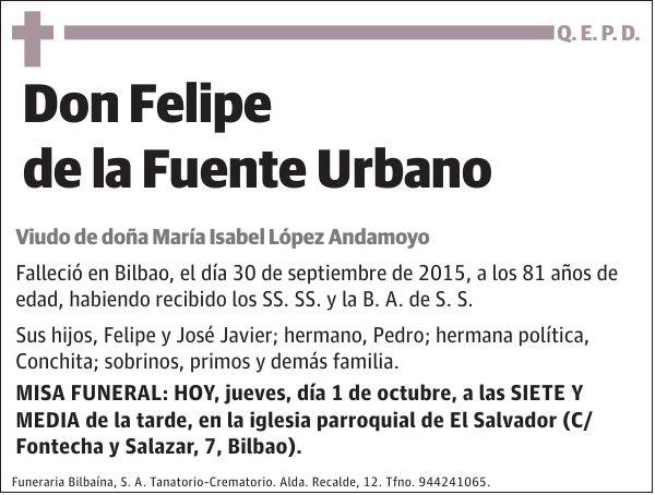 Felipe de la Fuente Urbano