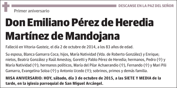 Emiliano Pérez de Heredia Martínez de Mandojana