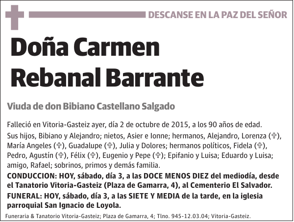 Carmen Rebanal Barrante