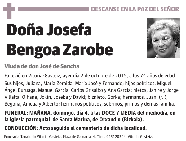 Josefa Bengoa Zarobe