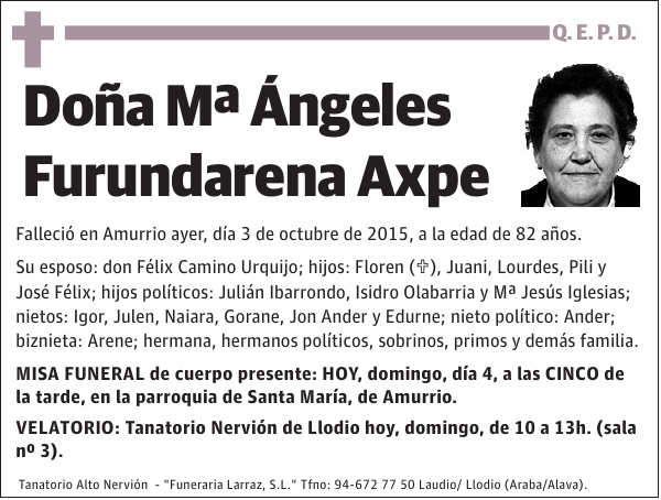 Mª Ángeles Furundarena Axpe