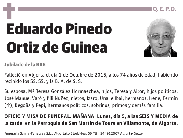 Eduardo Pinedo Ortiz de Guinea