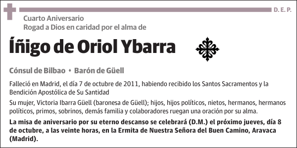 Íñigo de Oriol Ybarra