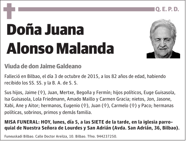 Juana Alonso Malanda