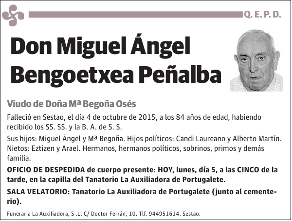 Miguel Ángel Bengoetxea Peñalba