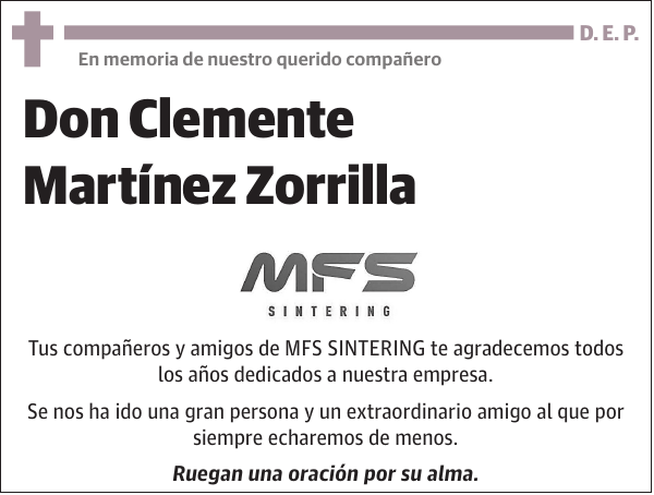 Clemente Martínez Zorrilla