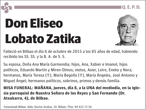 Eliseo Lobato Zatika