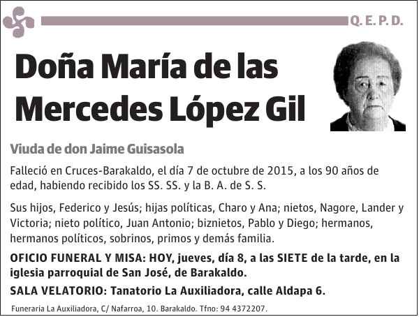 María de las Mercedes López Gil