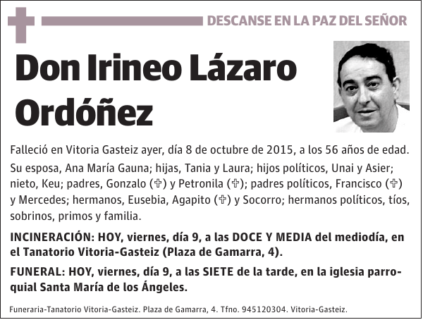 Irineo Lázaro Ordóñez