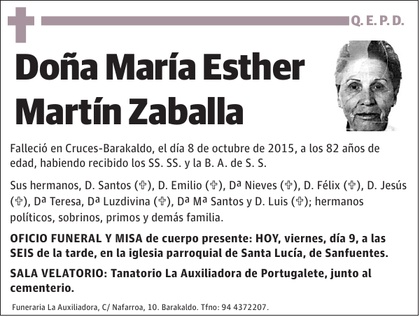 María Esther Martín Zaballa