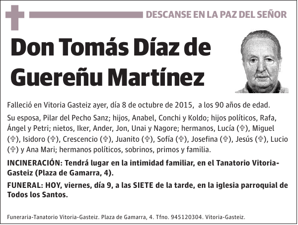 Tomás Díaz de Guereñu Martínez