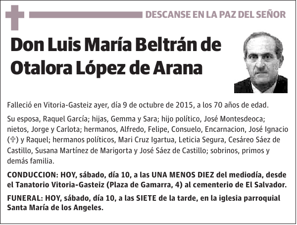 Luis María Beltrán de Otalora López de Arana