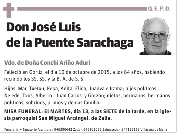 José Luis de la Puente Sarachaga