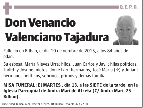 Venancio Valenciano Tajadura