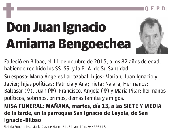 Juan Ignacio Amiama Bengoechea