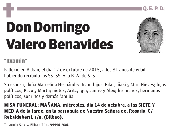 Domingo Valero Benavides