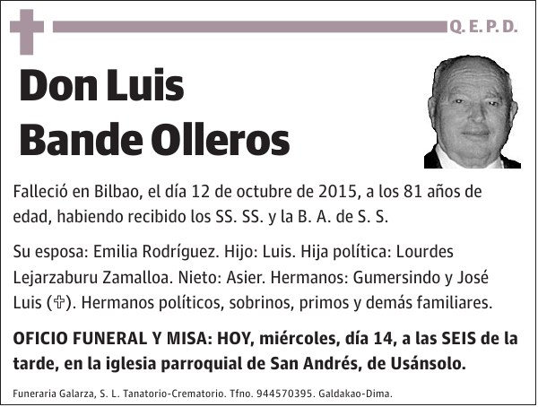 Luis Bande Olleros