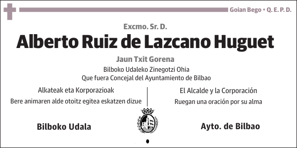 Alberto Ruiz de Lazcano Huguet