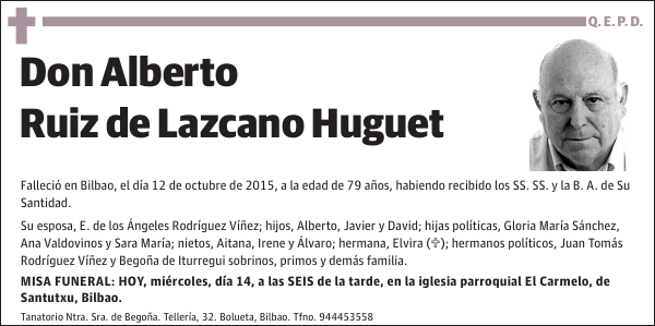 Alberto Ruiz de Lazcano Huguet