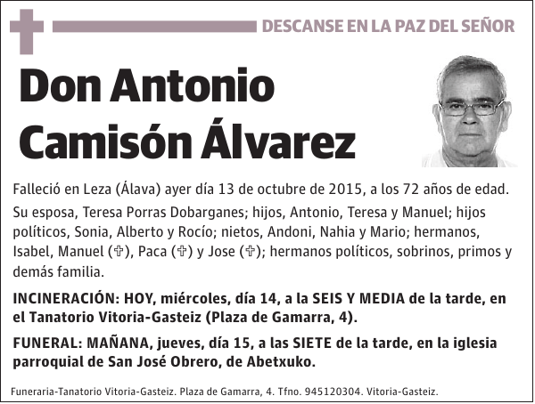 Antonio Camisón Álvarez