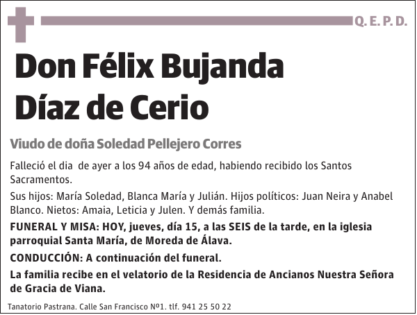 Félix Bujanda Díaz de Cerio