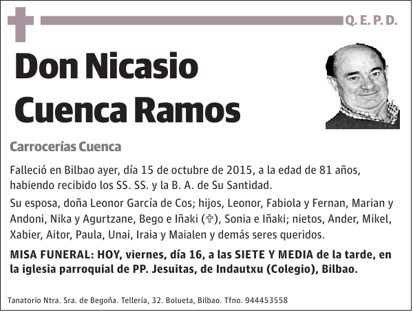 Nicasio Cuenca Ramos