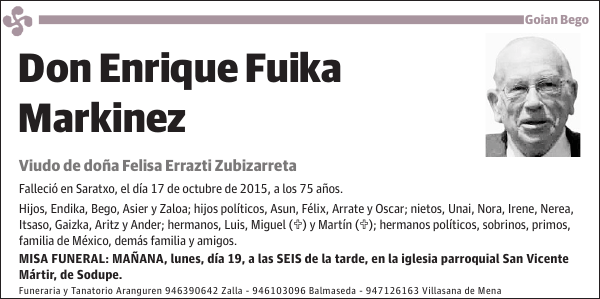 Enrique Fuika Markinez