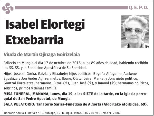 Isabel Elortegi Etxebarria