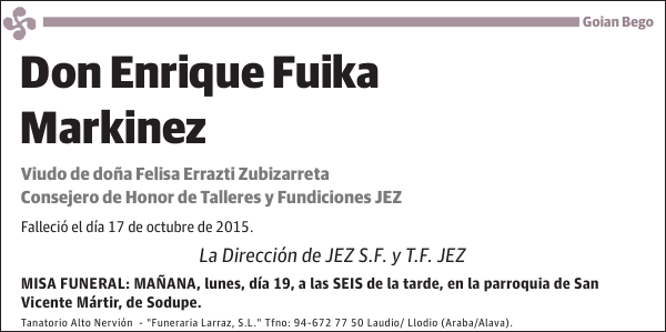 Enrique Fuika Markinez