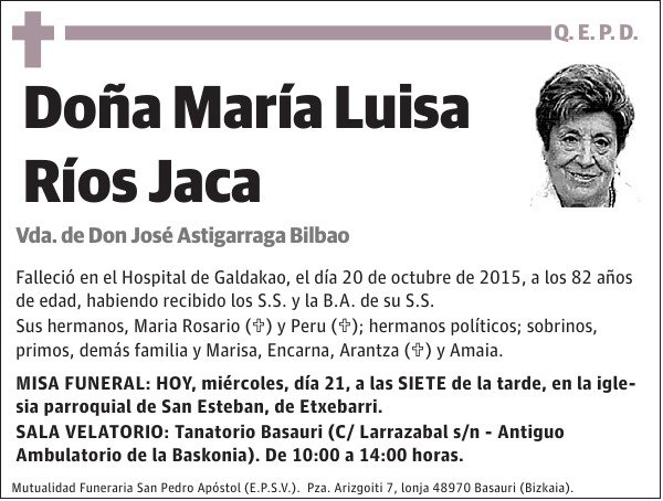 María Luisa Ríos Jaca